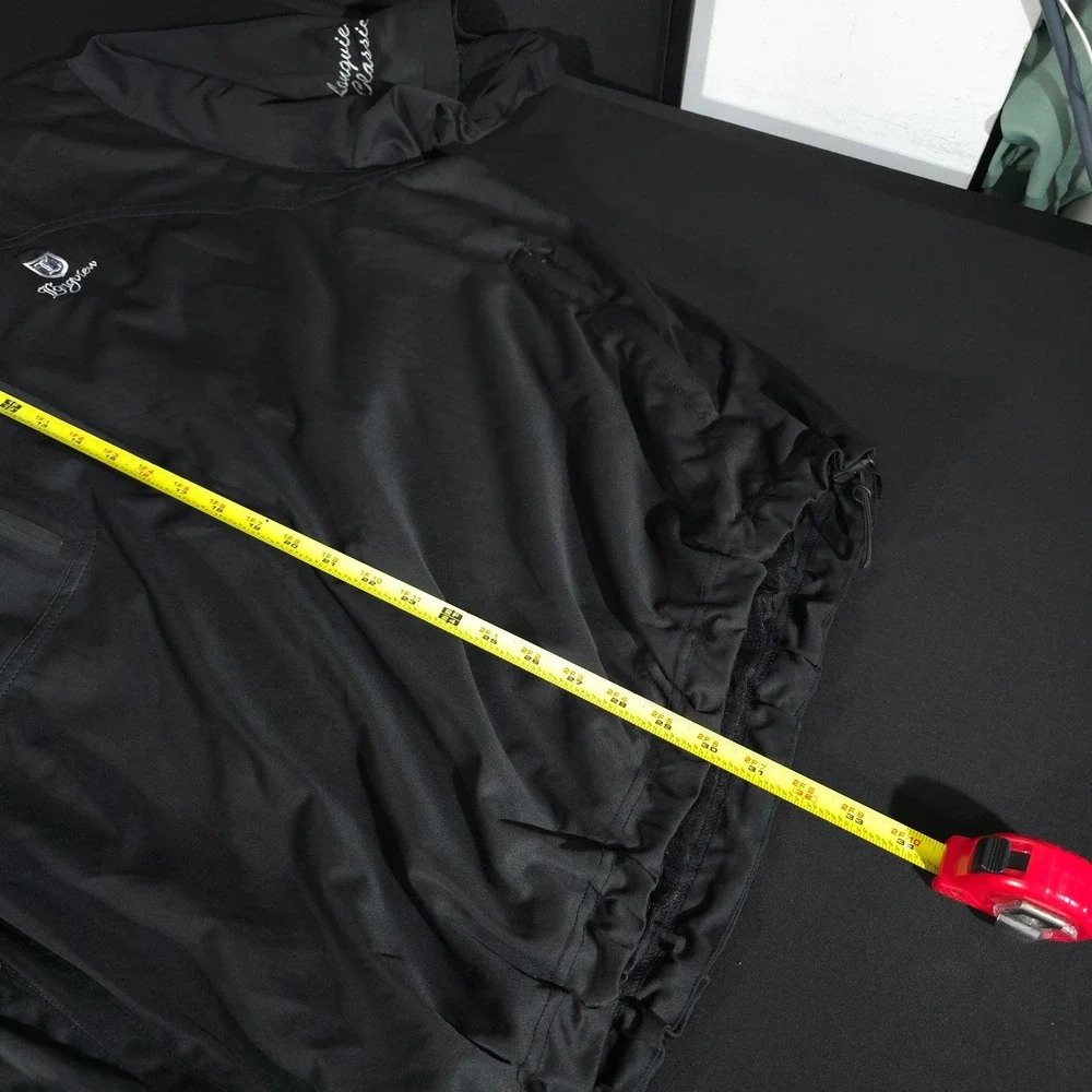 Sun Mountain Rainflex Pullover Men XL Black Short Sleeve Golf Rain Shirt 1/4 Zip
